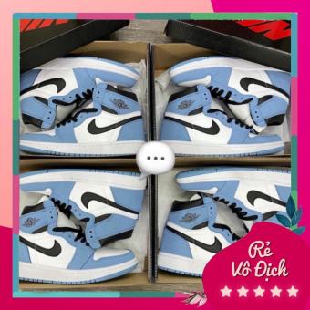 Giày Jordan 1 High University Blue, giày Jordan xanh nhạt cao nam nữ, Giày JORDAN PANDA 1;1 Giày Thể Thao Jordan cao cổ