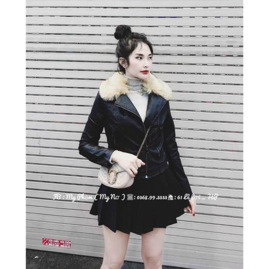 [Chính hãng] ❇❇KHOÁC DA CỔ LÔNG RỜI SIÊU HOT ĐÂY Ạ! - HÀNG QC CAO CẤP