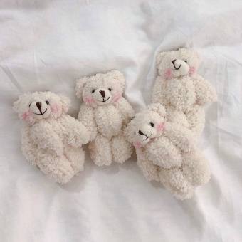 Móc khoá gấu bông treo balo túi xách học