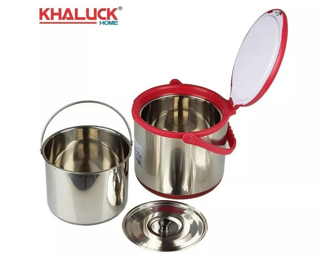 Nồi ủ giữ nhiệt khaluck kl-710 - nồi ủ chân không nhật bản dung tích 6 lít tự động làm chín thức ăn bằng hơi nóng tích tụ bên trong, chất liệu inox cao cấp giữ nhiệt lên đến 6 giờ - bảo hành 12 tháng