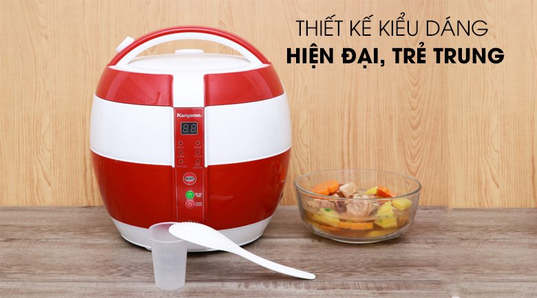 Nồi cơm điện nắp gài kangaroo 1.8 lít kg835