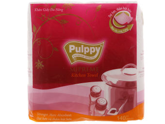 2 cuộn khăn giấy đa năng Pulppy Supreme 2 lớp