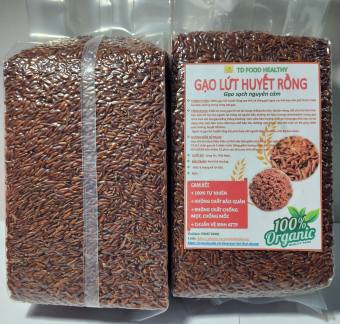 Gạo Lứt Huyết Rồng Hữu Cơ TDFOOD Healthy Hỗ Trợ Giảm Cân, Tiểu Đường, Gạo Lứt Huyết Rồng Gói 1Kg