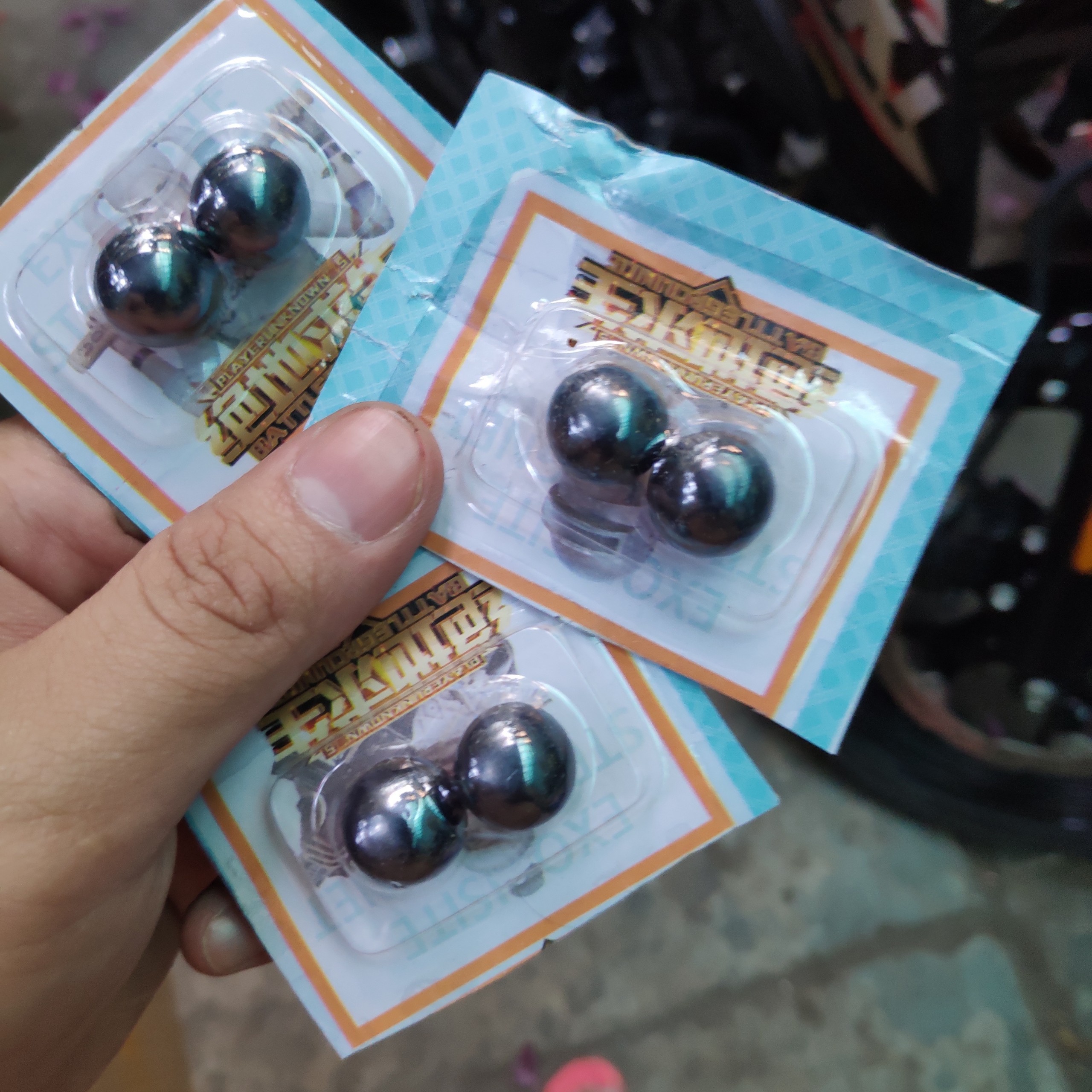 Vỉ 2 viên bi nam châm vĩnh cửu 10 ly siêu mạnh
