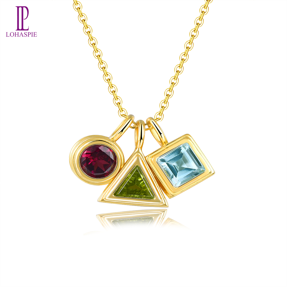 Mặt dây chuyền bạc thật 925 mặt dây chuyền đá topaz peridot màu xanh da trời tự nhiên nguyên bản mặt dây chuyền đá topaz màu xanh dương đá quý mặt dây chuyền bạc cho nữ quà tặng trang sức