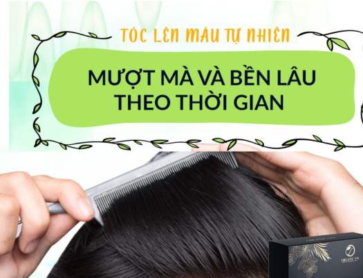 Nhuộm Tóc Thảo Dược Ogatic - Làm đen tóc tự nhiên tại nhà - Bột lá nhuộm tóc lá móng phủ bạc 50Gr