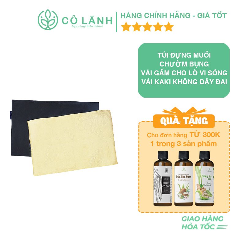 Túi đựng muối chườm bụng Cỏ Lành - Dùng để đựng muối thảo dược & chườm nóng