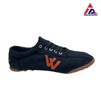 [Rẻ vô địch] [Ảnh thật] [Chính hãng] Giầy vải Thượng Đình có đinh bảo hộ hoặc đá bóng BD05- Màu đen cam