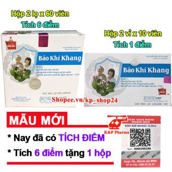 ✅ Bảo Khí Khang tặng hộp 10v – Giúp giảm ho, viêm họng, khó thở, ngừa viêm phế quản, hen suyễn, viêm đường hô hấp