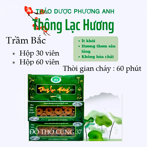 Trầm viên - nụ trầm bắc : thông lạc hương - cháy 60 phút