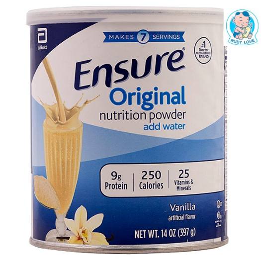 LỐC 6 HỘP SỮA BỘT ENSURE MỸ 397G/HỘP