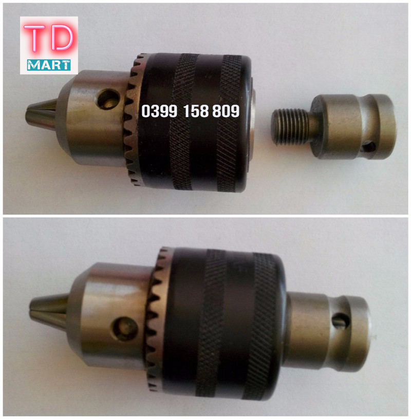 Bộ chuyển bulong 1/2 sang khoan đầu Autolock 10mm - Đầu chuyển máy bulong sang máy khoan bộ chuyển đổi