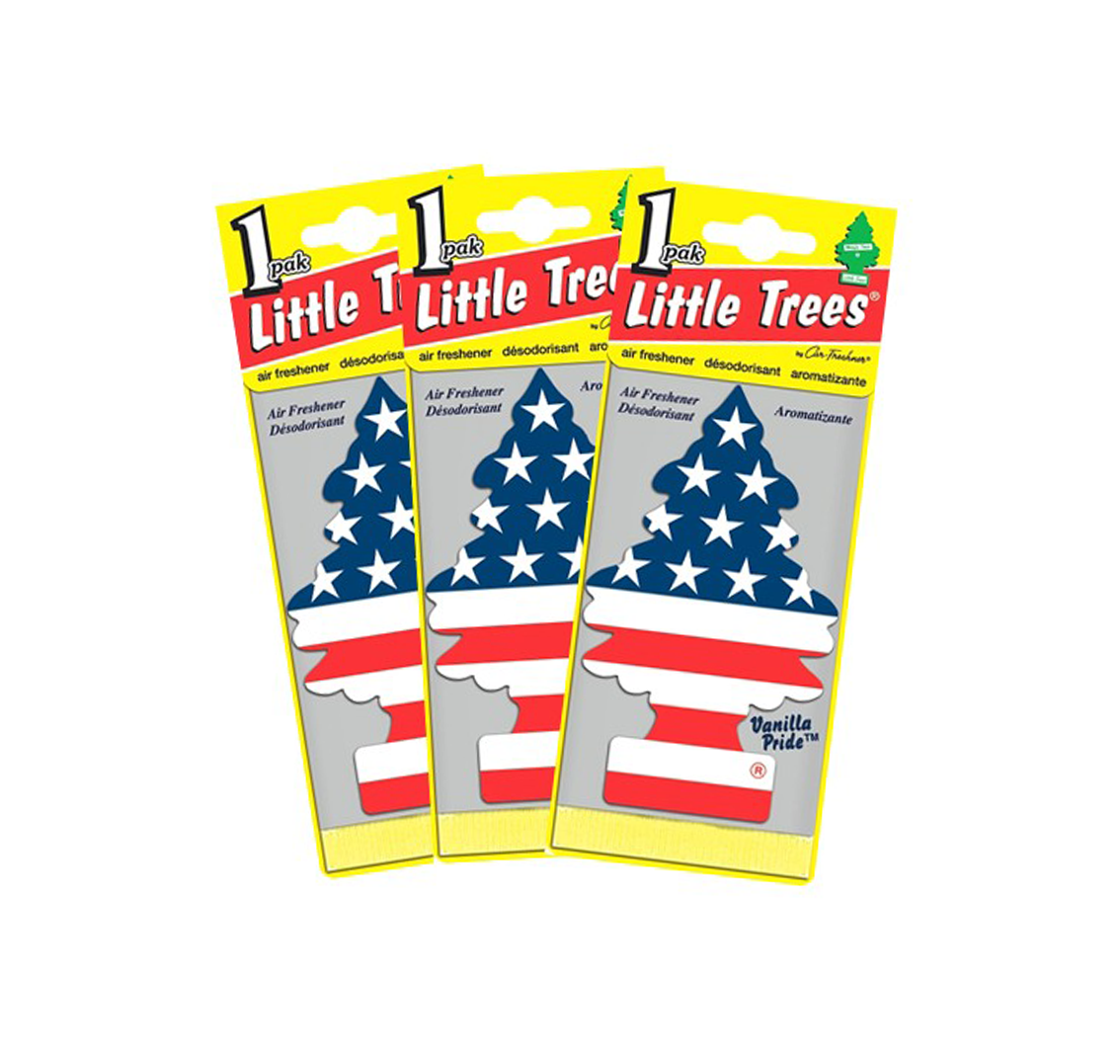 SET 3 Cây Thông Thơm - Lá Thông Thơm Little Trees - Treo Xe Ô Tô, Tủ Quần Áo Khử Mùi - Thay Thế Nước Hoa Ô Tô