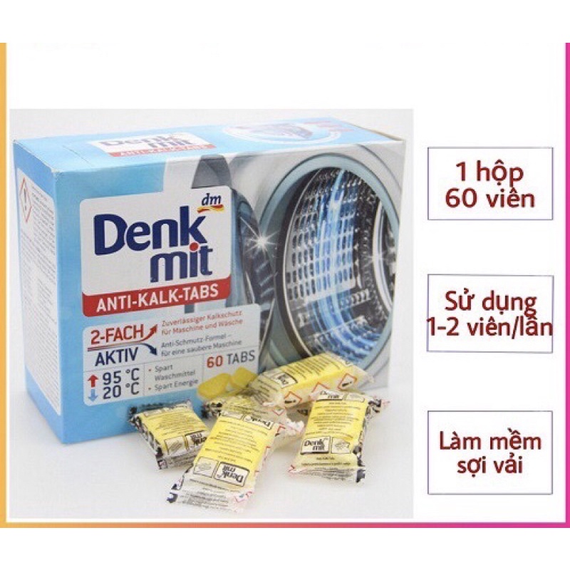 Viên Vệ Sinh Lồng Giặt Denkmit Hàng Chuẩn Đức