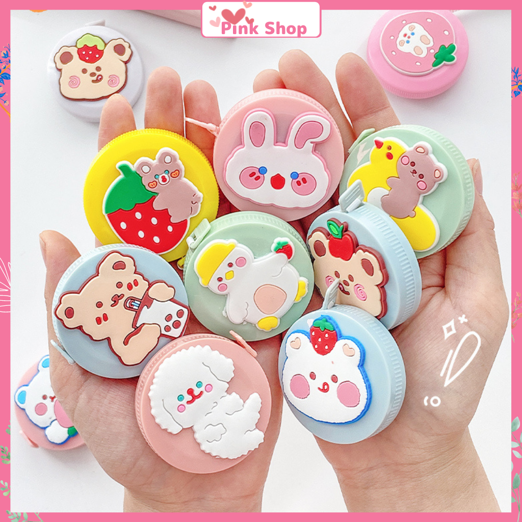 Thước dây mini, Thước dây rút tự động Pinkshop cuộn 150cm