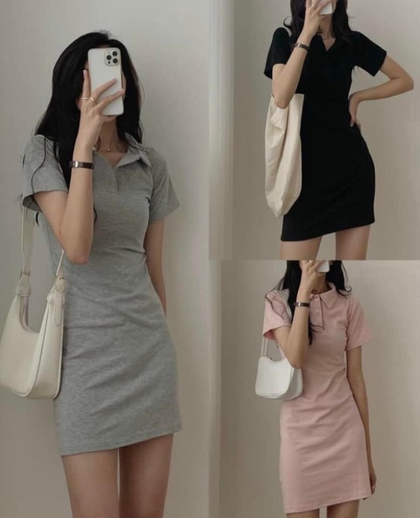 Váy polo trơn