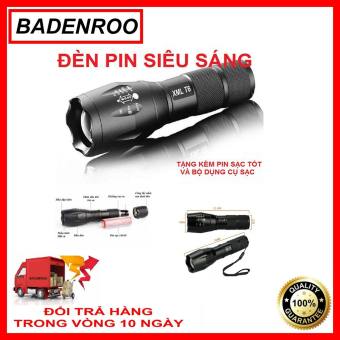 Den Bin Sieu Sang Police Đèn Pin Siêu Sáng Đèn Pin Police XMLT6 Nhật Bản Tích Hợp Nhiều Chức Năng Soi Sáng Nhỏ Gọn Tiện Dụng.