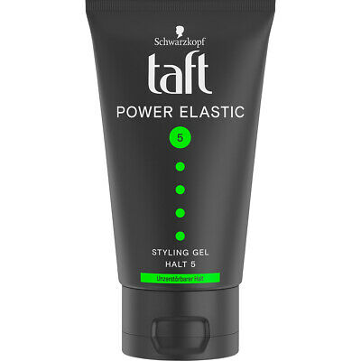 Gel vuốt tóc Taft Power Elastic 5, gel vuốt tóc tạo kiểu, gel vuốt tóc nam mềm, 150ml
