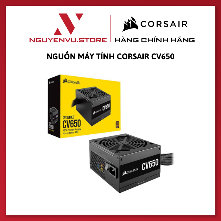 Nguồn máy tính corsair cv650 - hàng chính hãng