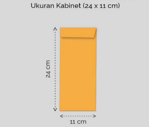 RGT - 1 PACK AMPLOP COKLAT UKURAN KABINET 11 X 24 CM