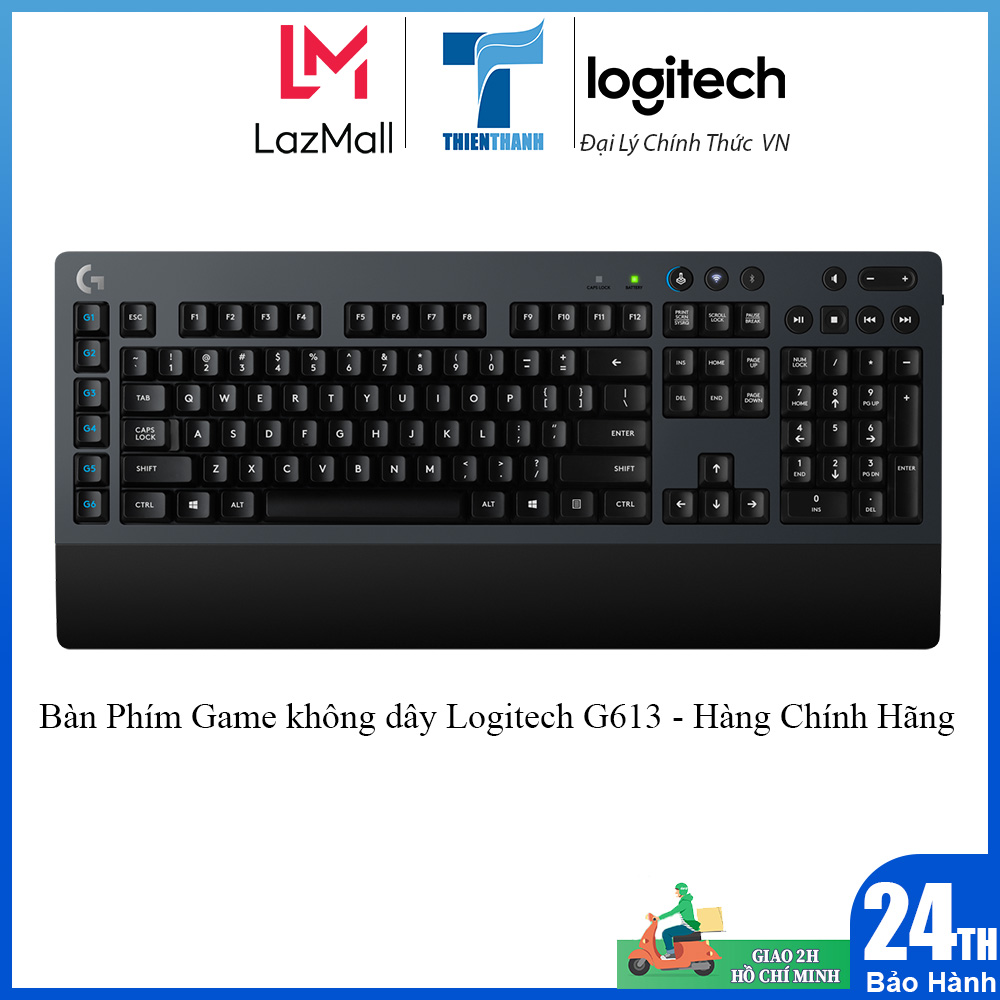 Bàn Phím Game không dây Logitech G613 - Hàng Chính Hãng