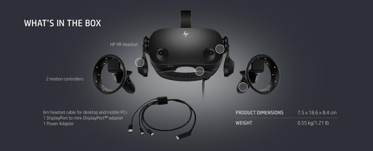 Vr Headset Hp Reverb G2 Pc Specs G2 Reverb Specs HP Reverb G2