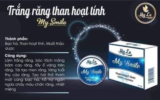 Bột trắng răng than tre hoạt tính MY SMILE