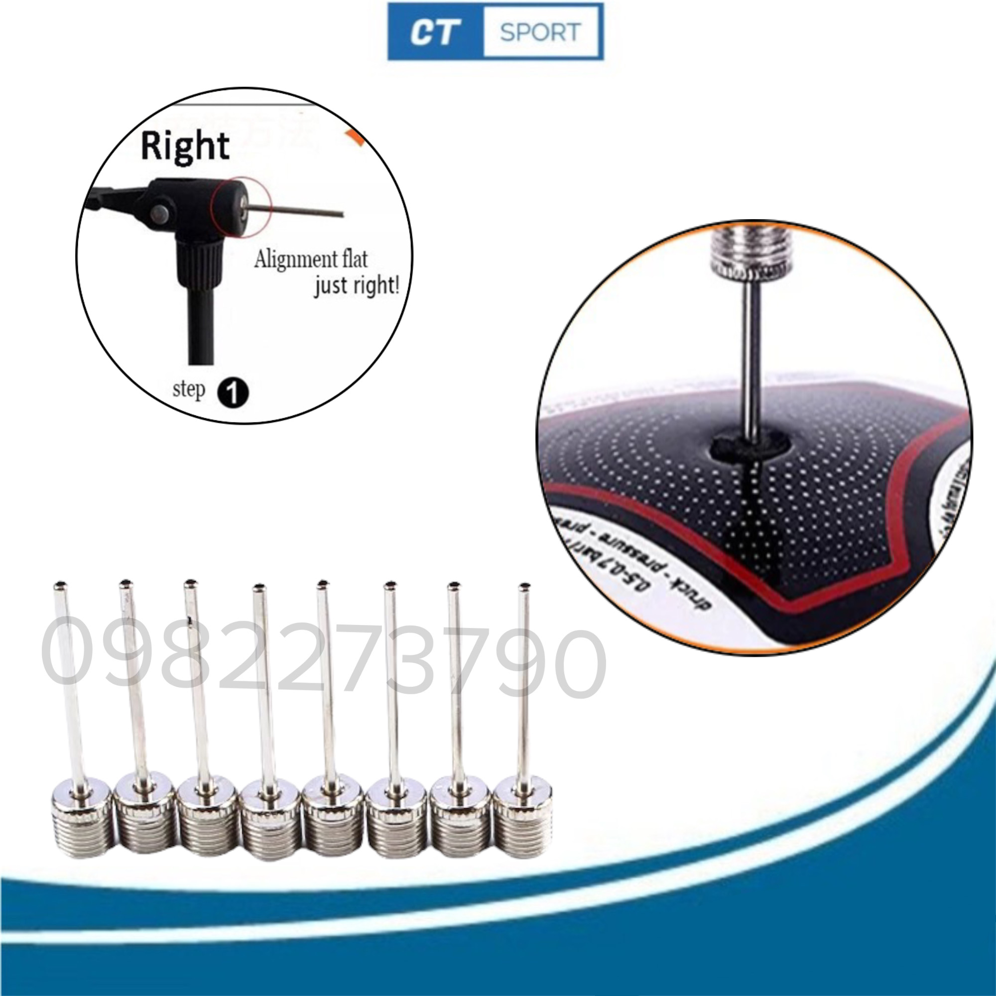 Đinh bơm bóng, kim bơm bóng đá, bóng chuyền, bóng rổ, chất lượng tiêu chuẩn