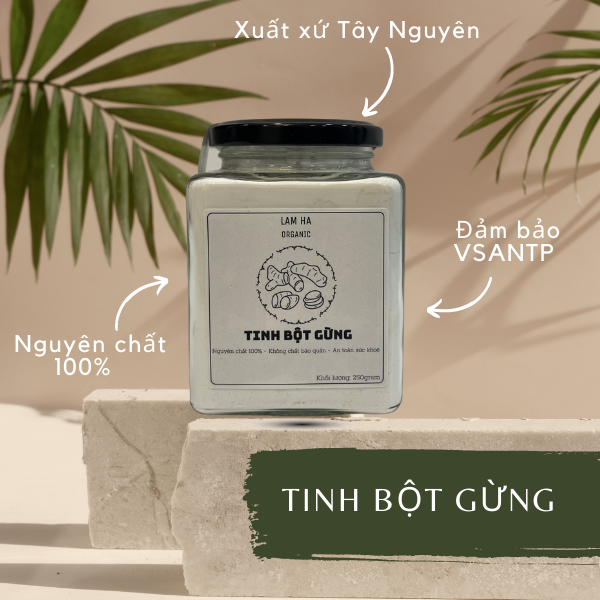 250Gram Tinh bột gừng nguyên chất 100%