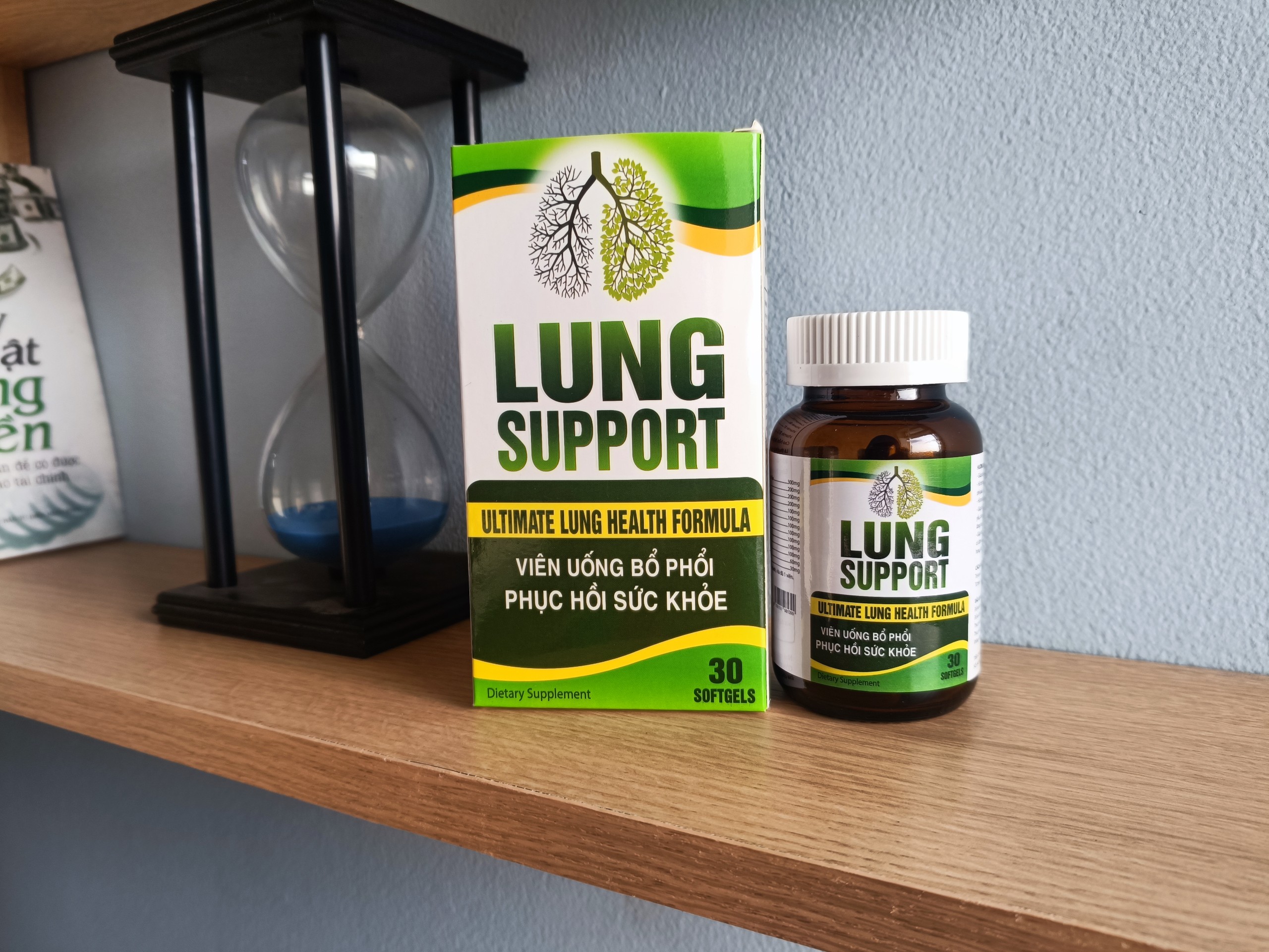 Viên bổ phổi hồi phục sức khỏe LUNG SUPPORT Hỗ trợ trong các trường hợp viêm đường hô hấp trên viêm họng, viêm mũi, viêm phổi, viêm phế quản