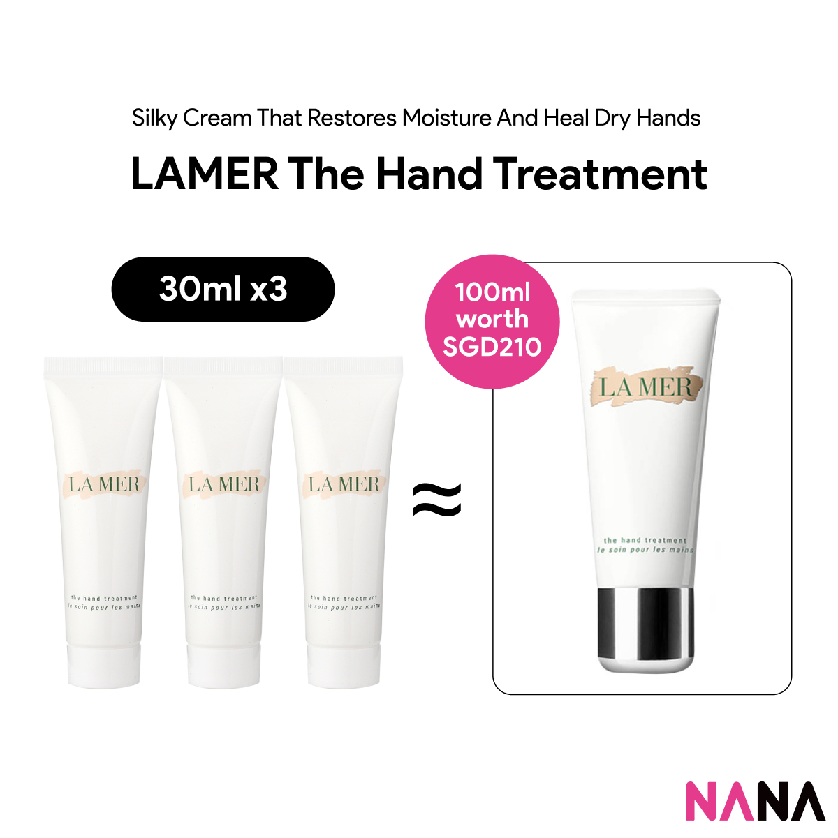 La Mer Hand Treatment 100Ml - Hydrating & Softening Hand Cream For