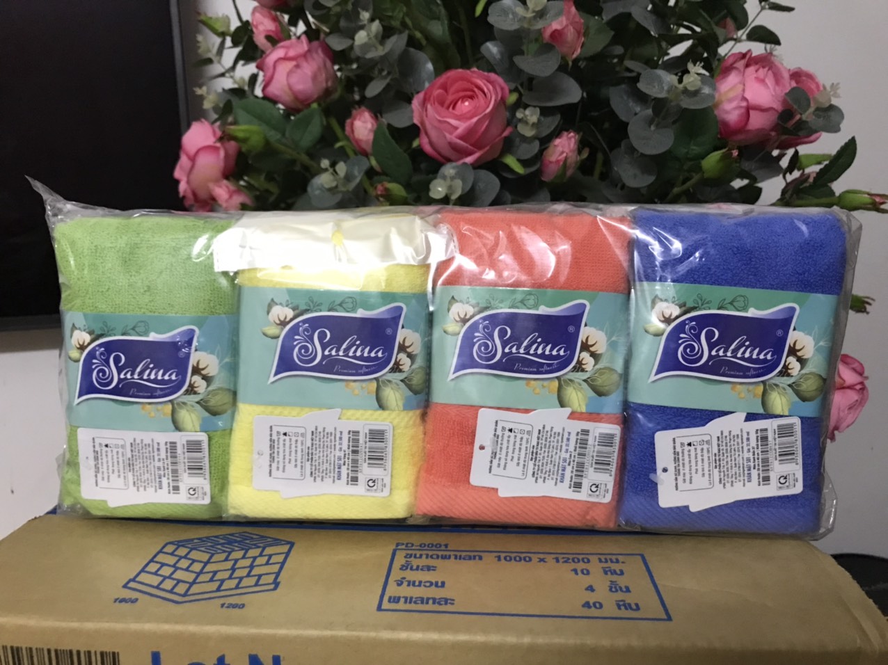 Khăn mặt sợi bông Salina