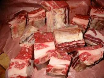 500g Sườn bò cắt khúc sẵn (kho, nấu nước lèo, xào, hầm...)