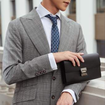 Ví Cầm Tay Nam Khoá Số EFORA 6042A-BL clutch nam khoá số , clutch nam hàng hiệu, da thật, ví bao nam