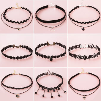 Combo 6 vòng cổ choker đa phong cách