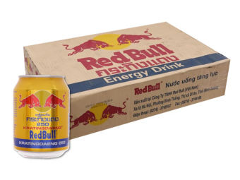 THÙNG 24 LON REDBULL BÒ HÚC VIỆT 250ML