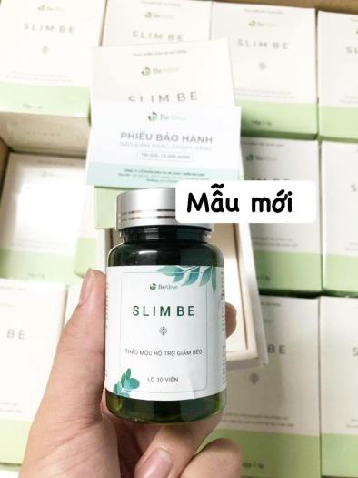 Trà Giảm tăng cân Slim Be mẫu mới nhất dạng lọ - ( lọ 30 Viên) - Kèm thẻ Bảo Hành-cam kết chính hãng