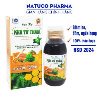 Cao ho KHA TỬ THẦN cường phế, bổ phối thành phần thảo dược an toàn cho trẻ từ 1 tuổi - giảm ho, giảm đờm, giảm ngứa rát họng hiệu quả- Hộp 100ml