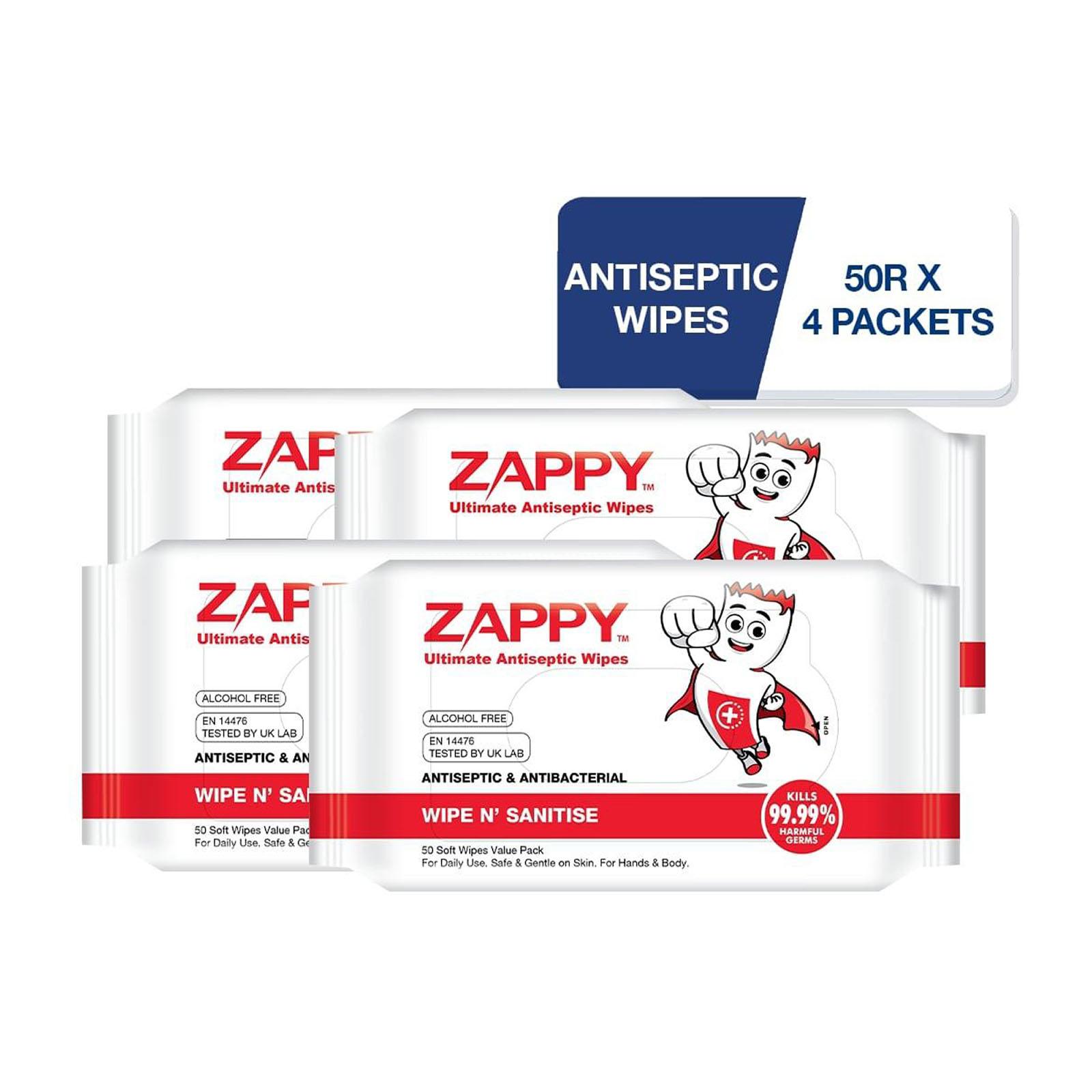 Zappy Lifestyle Household & Kitchen Antibacterial Wet Wipes