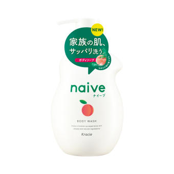Sữa tắm chiết xuất lá đào Kracie Naive 530ml
