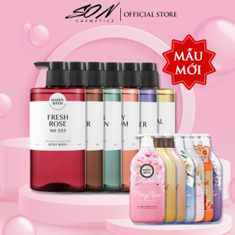 Sữa tắm cao cấp mẫu mới, mẫu cũ Happy Bath body Wash 900ml