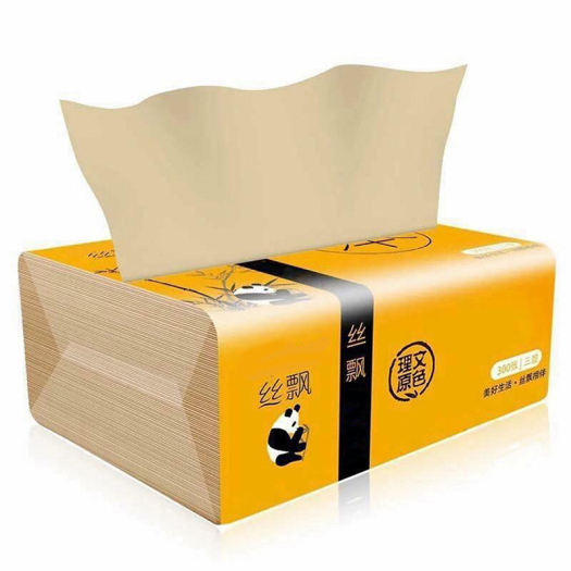 Thùng 30 gói khăn giấy ăn gấu trúc Lampure gói 300 tờ, giấy ăn sợi tre ...