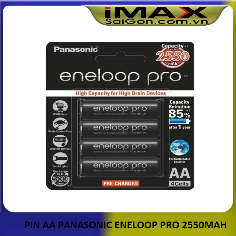 Pin aa pro 2550mah