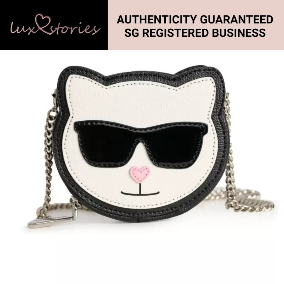 Karl Lagerfeld Choupette Glitter Minaudiere Clutch at FORZIERI