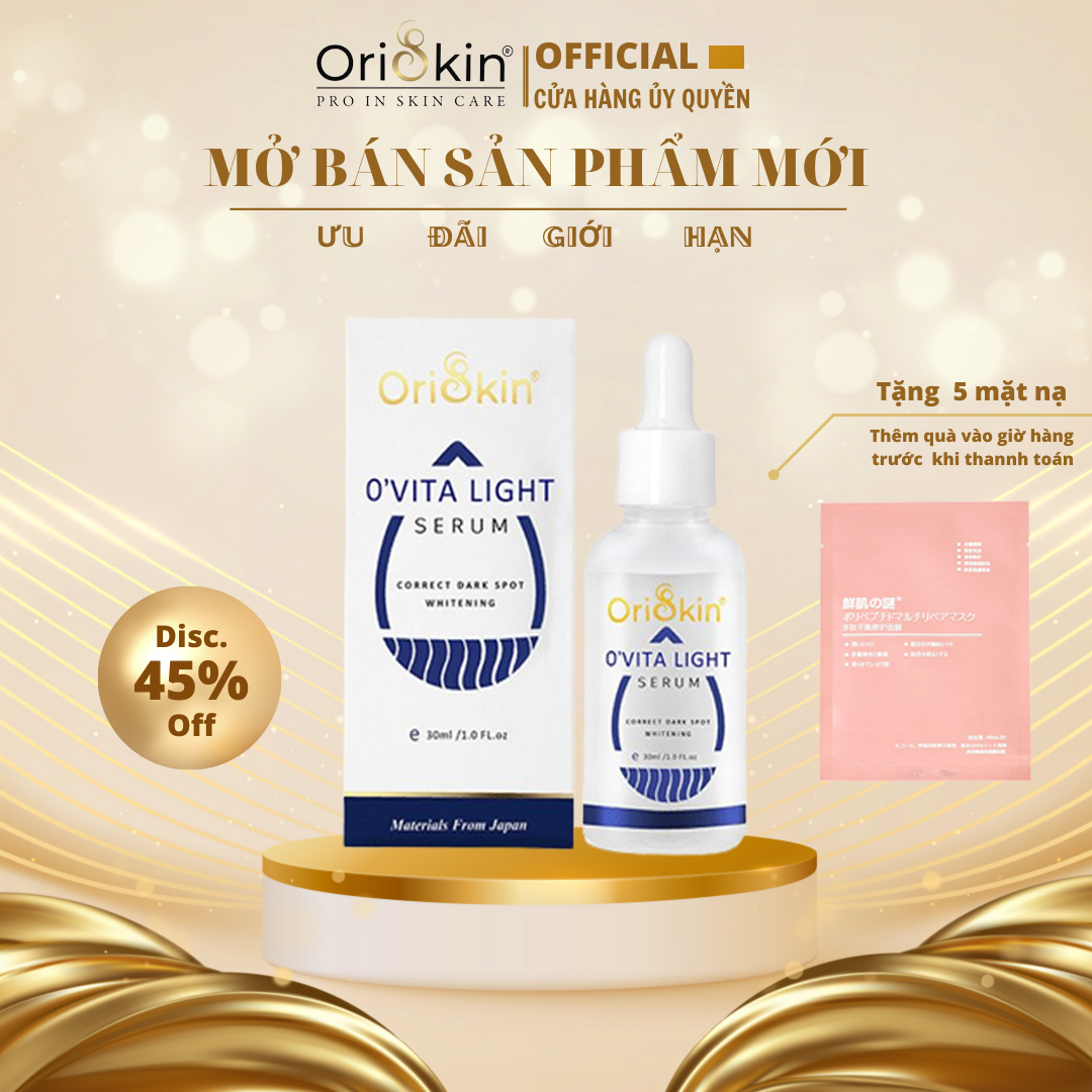 Serum Mờ Thâm Trắng Da Kiềm Dầu Và Se Khít Lỗ Chân Lông – Oriskin O’vita Light Serum