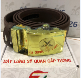 Dây lưng da tướng chuẩn cấp phát loại 1