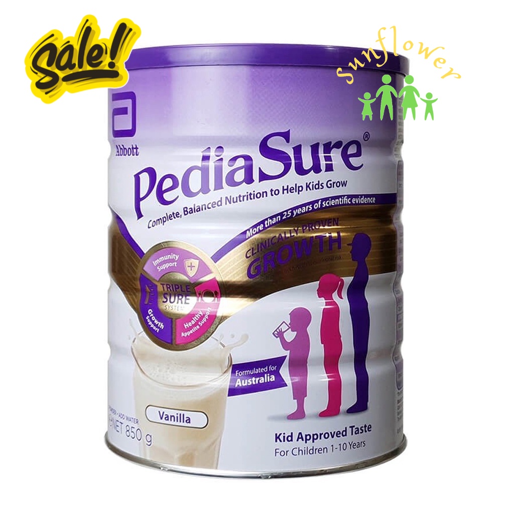 Sữa Bột Pediasure 850g Úc vị vani