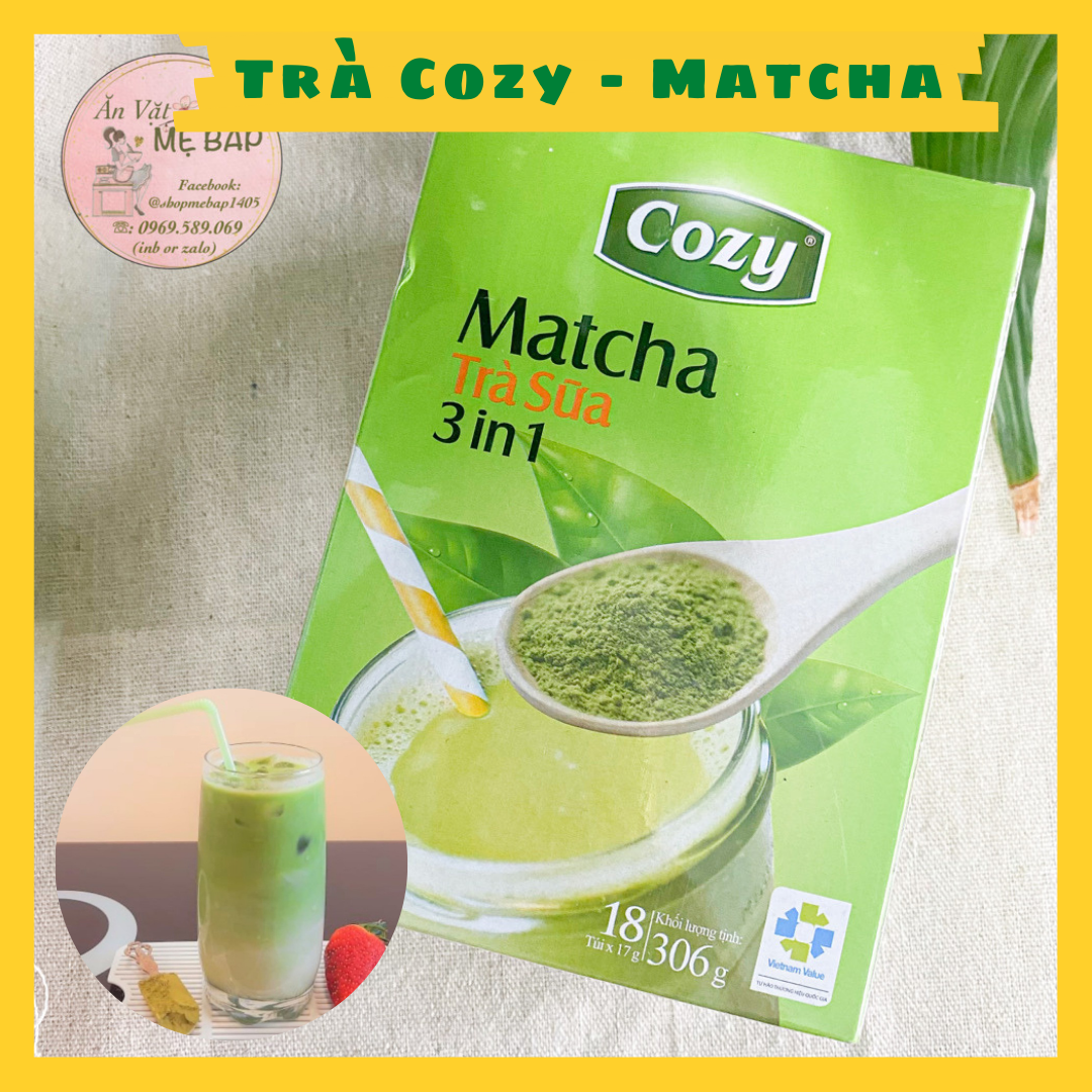 Trà matcha hoà tan cozy 306g - shop mẹ bắp