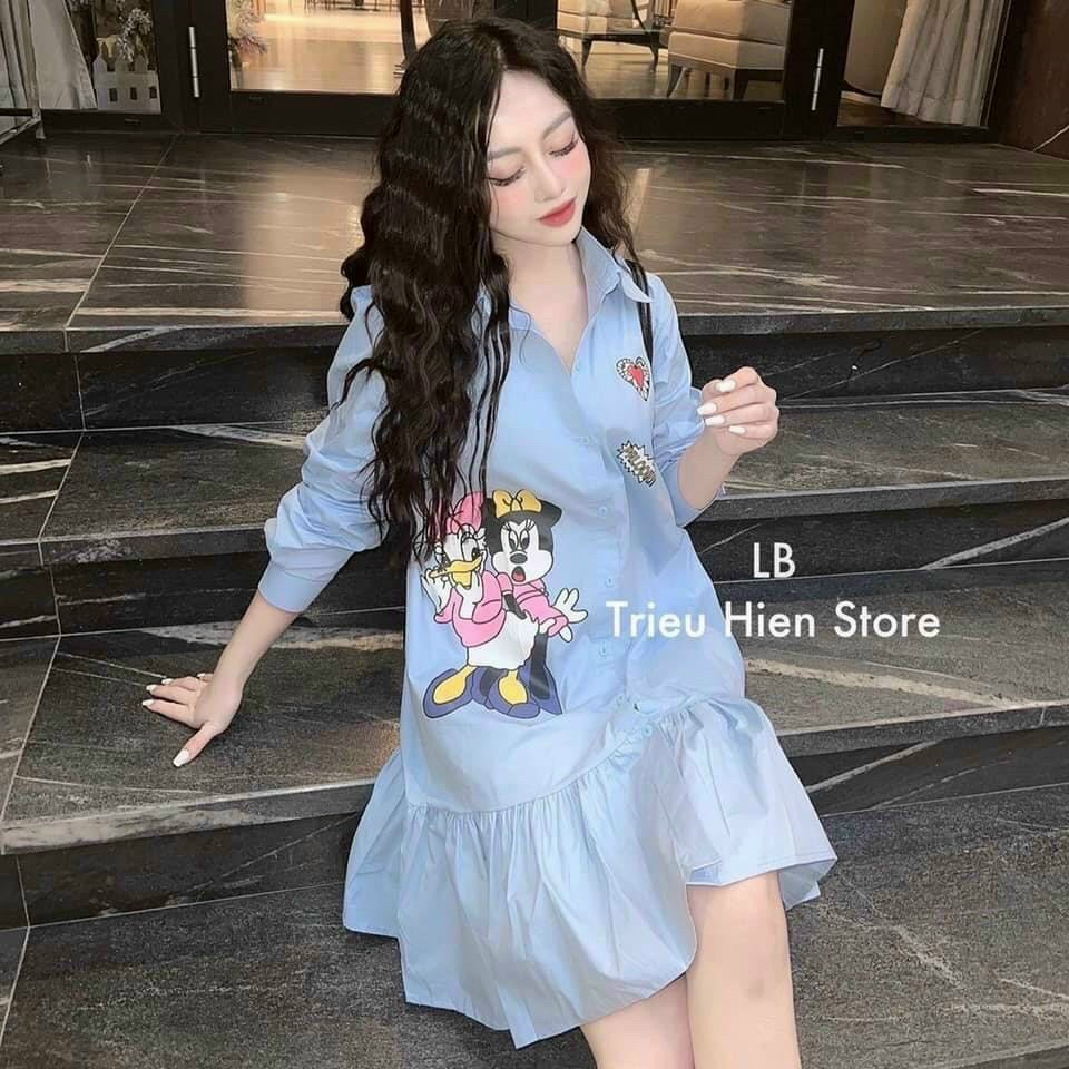 Đầm nữ baby tiểu thư tay bồng công chúa chất kate lụa siêu hot