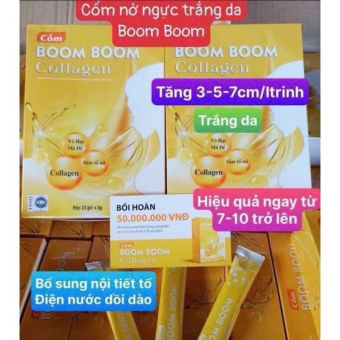Cốm Boom Boom Collagen - Đẹp da , tăng nội tiết tố , hộp 15gói